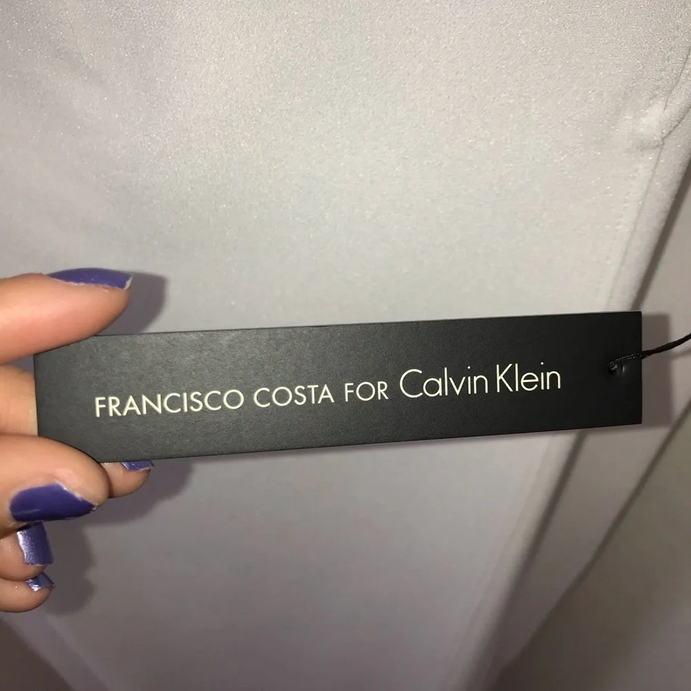 Francisco Costa for Calvin Klein White Dress - size 8 - Picture 4 of 6